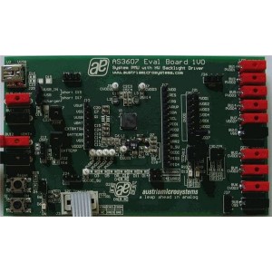 AS3607 EVAL BOARD, Средства разработки интегральных схем (ИС) управления питанием Power MGT Demo Kit 3 Buck 5 LDO 1A