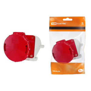 Розетка 135 стационарная 3Р+РЕ+N 63А 380В IP54 SQ0602-0008