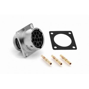 RT0W0106SNH-K, Стандартный цилиндрический соединитель Wall Mtg Recpt Sckt 20Awg 6 Pin