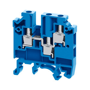 Клемма с тремя контактами винтовая CMC-2,5-TRIPLET-(0,2-4)-I-BU-синий