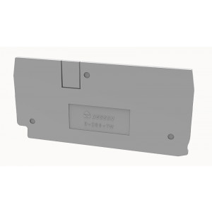 Торцевая крышка D-DS6-TW-01P-11, Торцевая крышка, для клемм DS6-TW..., цвет: серый