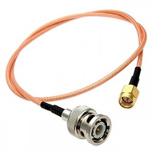 BNCP-SMAP-RG316 50CM, Разъем высокочастотный, кабельная сборка BNC штекер - SMA штекер, длина 50 см