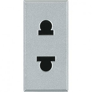 Розетка ев-ам. 16А с защитными шторками, 1 модуль C4125