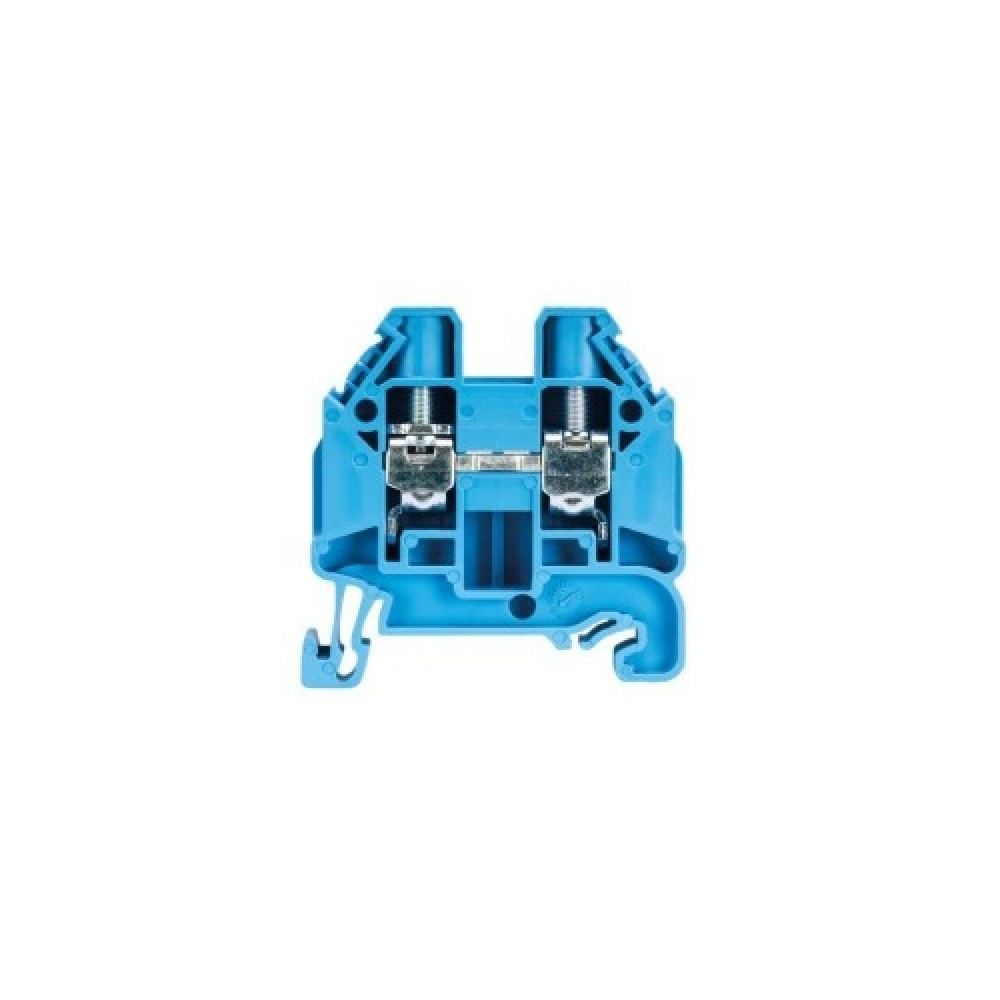 Изображение товара Проходная винтовая клемма WT 10 BL для DIN-рейки, синий, 57А 1000В