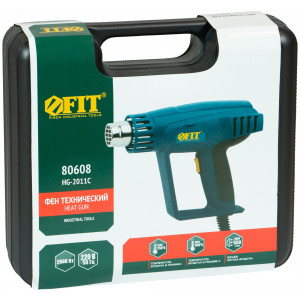 Фен технический 2000 Вт, 250/500 C, 250/550 л/мин 80608