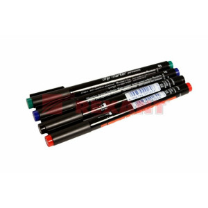 09-3995-9 Набор маркеров permanent 0,3мм (для пленок и ПВХ) набор:черный,красный,зеленый,синий