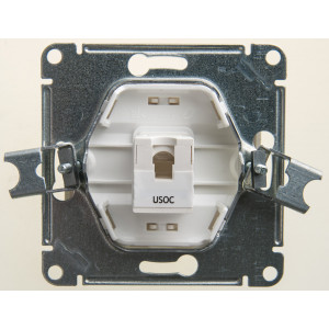 Розетка телефонная 1-м Glossa RJ11 механизм перламутр. SE GSL000681T