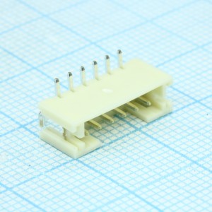 B6B-PH-SM4-TB (LF)(SN), Разъем типа провод-плата, 6 контактов 2мм для поверхностного монтажа лента на катушке