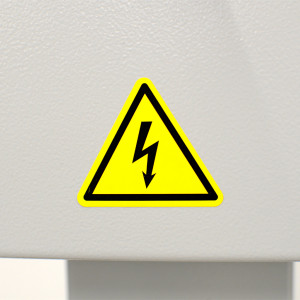 Знак молния NPP-50/1-ZM, Маркировочная наклейка, на клеевой основе знак 