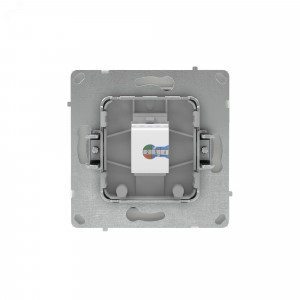 Компьютерная розетка RJ-45 без шторки, кат.5е одинарная, KANT, белая магнолия 7000663