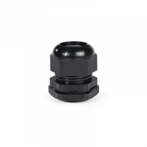 Ввод кабельный пластиковый PG 7 (3-6.5 мм) черн, Ввод кабельный герметичный пластиковый с трубной резьбой PG7, нейлон 6.6, прямой, черный, IP68, для кабелей и проводов диаметром от 3 до 6.5 мм в корпусах электрического оборудования