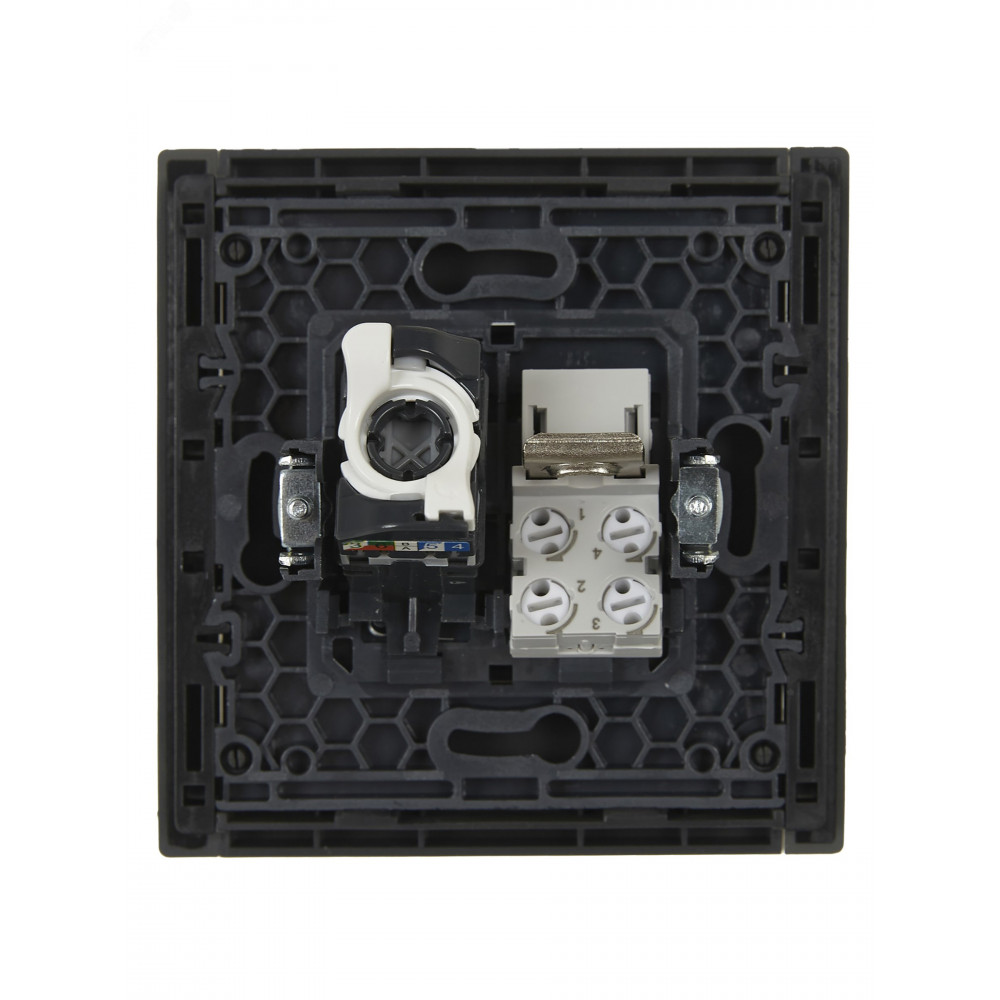 Изображение товара FORTE&PIANO Розетка двойная RJ11+RJ45 кат.5E FP335 серый IEK FP-KT20-O-1-K03 Изображение товара FORTE&PIANO Розетка двойная RJ11+RJ45 кат.5E FP335 серый IEK FP-KT20-O-1-K03