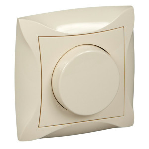 ДУЭТ СВЕТОРЕГУЛЯТОР (диммер) поворотный, 300Вт, в сборе, БЕЖЕВЫЙ C3(2) WDE000234