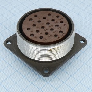 СШР48П20ЭГ2 розетка, Соединитель  цилиндрический низкочастотный негерметичный 20 контактов