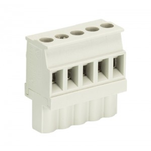 Розеточный разъем на кабель 8113 B/5 VL, Розеточный разъем, прямой, на кабель, шаг: 5.0 мм, 2 полюса, фиксация провода винтовая, исполнение: с маркировкой, 400V, 12А, цвет: серый