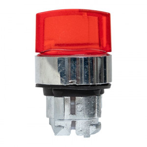 Исполнительный механизм переключателя ХB4 красный на 3 положения возвратный без фиксации, с подсветкой с короткой ручк IP65 EKF XB4BD3L-R-65