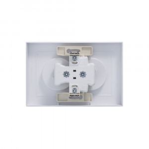 Розетка 2-м СП AtlasDesign 16А IP20 без заземл. в сборе жемчуж. SE ATN000420