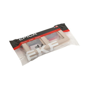 2 - местная рамка, IP44, кремовая, пластик Эпика EKF UP1-FPI-02-44