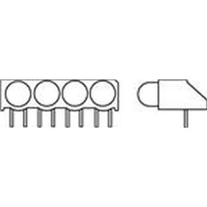 550-1307-004F, Светодиодные индикаторы для печатного монтажа GREEN DIFFUSED LOW CURRENT