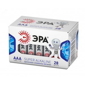 Батарейки LR03-28 box SUPER Alkaline (28/1120/44800) Б0002909