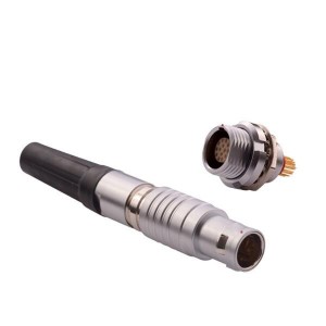 821B007-203RF01, Цилиндрические защелкивающиеся разъемы 1B 7P FML PNL MNT FIXED FRONT NUT