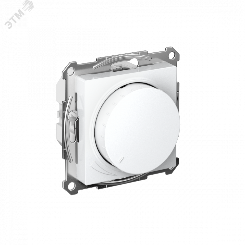 Изображение товара Светорегулятор поворотно-нажимной AtlasDesign 400Вт белый механизм