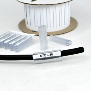 Держатель маркера STC-3-30, Контейнер для маркера, нанизываемый на кабель, длина 30 мм, диаметр провода 3,5 - 8,5 мм, в упаковке 250 держателей для установки маркера HIC