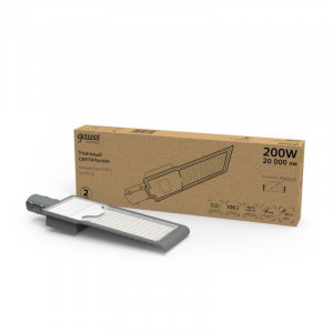 Светильник светодиодный Avenue 200Вт 5000К IP65 20 000лм 190-250В 600х200х70мм ДКУ уличный консольный КСС "Ш" 629534302