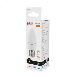 Лампа светодиодная Elementary 12Вт свеча 3000К тепл. бел. E27 950лм 30212