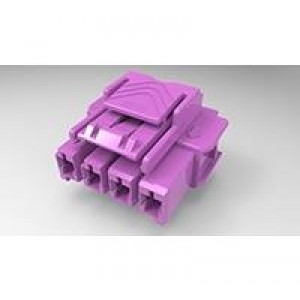 2-1971773-4, Проводные клеммы и зажимы 1x4 plug housing Key B pur