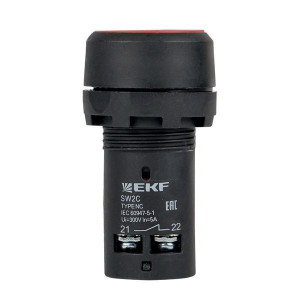 Кнопка SW2C-11 возвратная кр. NO+NC sw2c-11s-r