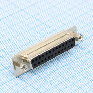 DS1034-25FNNSI15, Разъем D-Sub (розетка) 25 контактов на плату