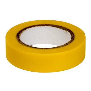Лента изоляционная ПВХ 15x0,13 10м в рулоне Желтая(кр.1шт) [PVC151013Y]