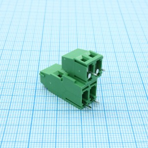 DG500A-5.0-04P-14-00A(H), Винтовой клеммный блок c рельефной обоймой, 4 контакта. Серия DG500А-5.0