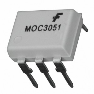 MOC3051M, Оптопара симисторная одноканальная изоляция 4.17кВ напряжение 600В 0.015A 0.33Вт -40...+85°С