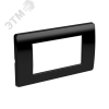 Рамка на 4 модуля, черная 75011B