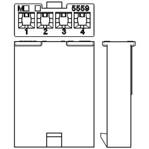 39-01-4047, Проводные клеммы и зажимы 4.2MM 4P SR PLG HSG W/O PNL MT EARS