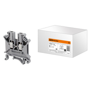 Зажим наборный ЗНН-1,5мм2 17,5А серый (Ph-C UK-1,5N) SQ0803-1100