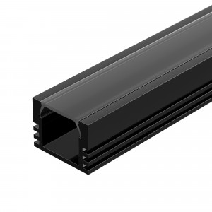 PDS-S-2000 ANOD BLACK RAL9005, Алюминиевый профиль для светодиодных лент и линеек. Цвет - чёрный (порошковая окраска). Габаритные размеры (LхWхH): 2000x16,2x12 мм. Ширина площадки для ленты 11,2 мм. Экраны, заглушки и другие аксессуары приобретаются отдельно. Цена за 1 метр.