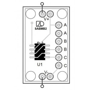 SABMB226, Прочие средства разработки 2-CH SUPERCAPACITOR PCB W/ ALD910026SALI