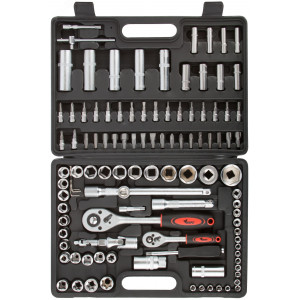 Набор инструмента автомобильный 108 шт CrV 1/2""+1/4"" 65205