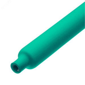 Трубка термоусадочная клеевая ТТК(3:1)-30/10 зел, Термоусадочная зеленая клеевая трубка 3:1 с подавлением горения, нарезка по 1 м.
