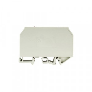 Заземляющая клемма 9760 U/8 TKE 48 V, Заземляющая клемма, тип фиксации провода: винтовой, номинальное сечение: 10 мм кв., 30A, 48V, ширина: 18 мм, цвет: серый, тип монтажа: DIN35