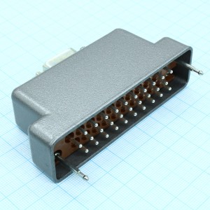 РП10-30 ЛП вилка с/к, Соединитель  низкочастотный, прямоугольный, внутреннего монтажа