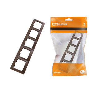 Рамка 5 постовая горизонтальная "ЭКО" (бук) "Таймыр" SQ1814-0332