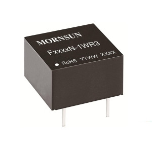 F2405N-1WR3, Преобразователь DC/DC 1 Вт, вход 24 VDC, выход 5 VDC, 0,2 A, DIP на плату