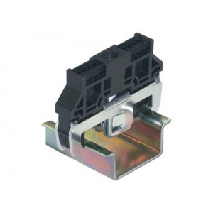 Концевой стопор WE 1/U, Концевой стопор, тип зажима: винт, материал: металл / пластик, ширина: 10 мм, цвет: черный, тип монтажа: универсальный