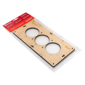 Шаблон для подрозетников c 3 отв. диам. 68 мм EKF Expert sh-d68-3