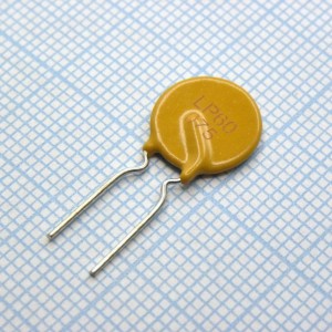 LP60-075F, Самовосстанавливающийся предохранитель PTC 0.75A(hold) 1.5A(trip) 60V 40A 0.95W 6.3s 0.18Ohm Radial 11 X 3.1mm, Bulk
