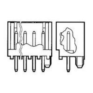 2-644486-6, Зажим на провод 6 контактов